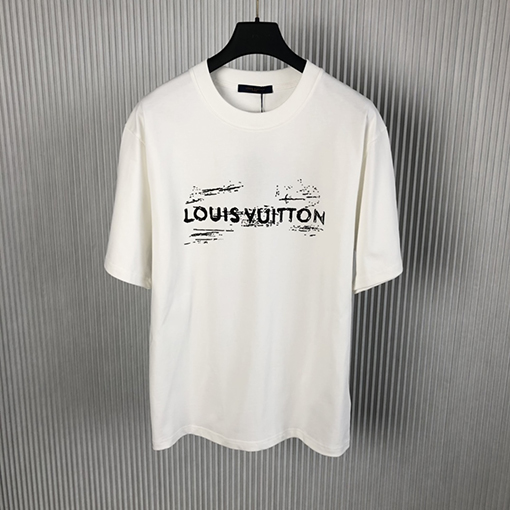 ルイヴィトン 新しいプリントコットン半袖Tシャツ
