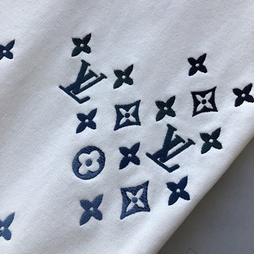 ルイヴィトン 新しいオーロラグラデーション刺繍ラウンドネックプルオーバー