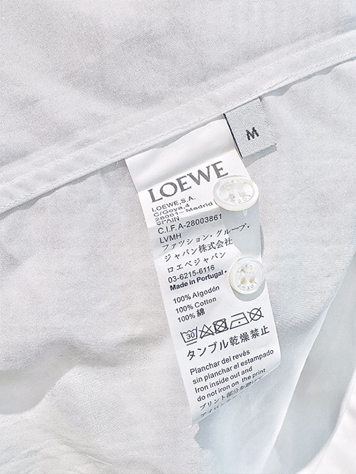 ロエベ ファッション コットン シャツ