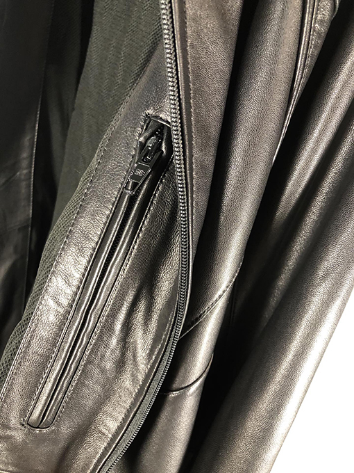 バレンシアガ SportyBTracksuit 3B パッチワーク ルーズフィット  レザー フードジャケット