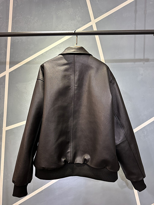 バレンシアガ革 ジャケット中綿 レザー ジャケット