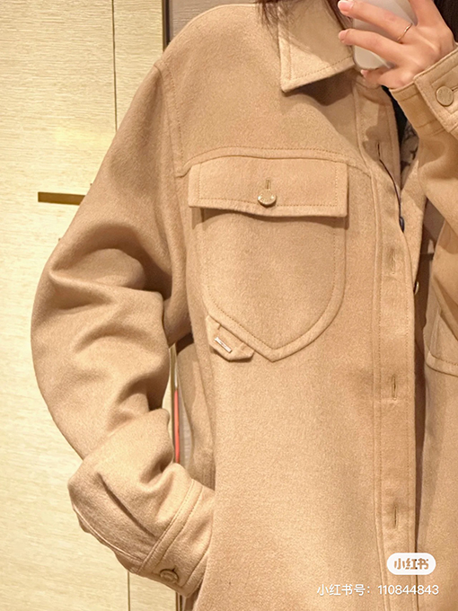 ルイヴィトン 24 SS新しい彫刻された両面カシミヤジャケットコートシャツ