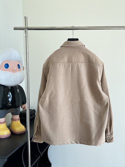 ルイヴィトン 24 SS新しい彫刻された両面カシミヤジャケットコートシャツ
