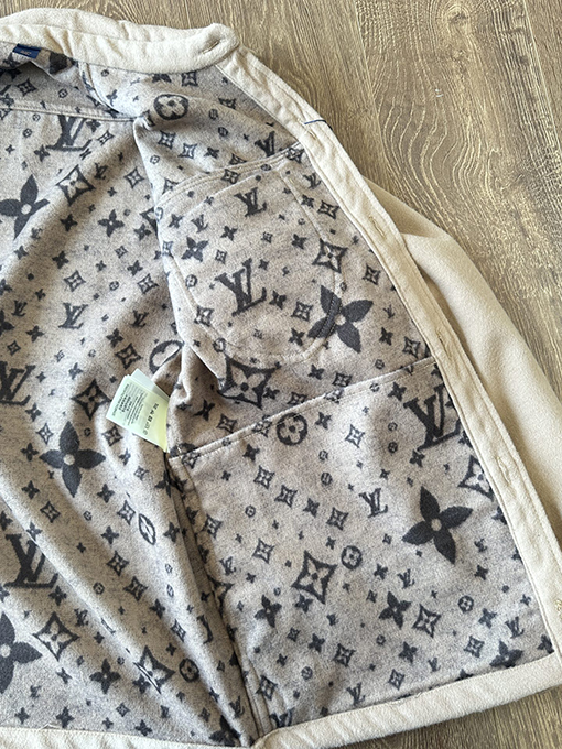 ルイヴィトン 24 SS新しい彫刻された両面カシミヤジャケットコートシャツ