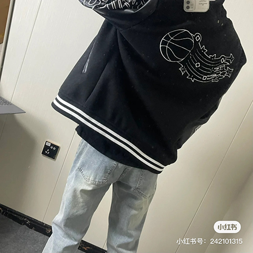ルイヴィトン  レザーNBAバスケットボールジャケット