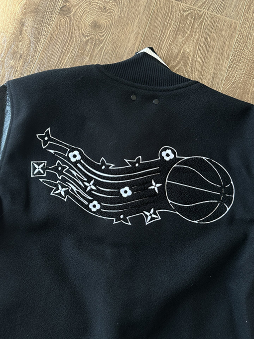 ルイヴィトン  レザーNBAバスケットボールジャケット