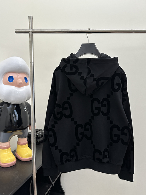 グッチ コットンジャカードGGベルベットパーカー