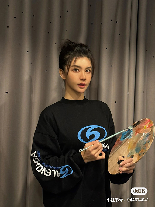 バレンシアガ 24SS BLcg サーフィン タートル クラックロゴ ロングスリーブシャツ