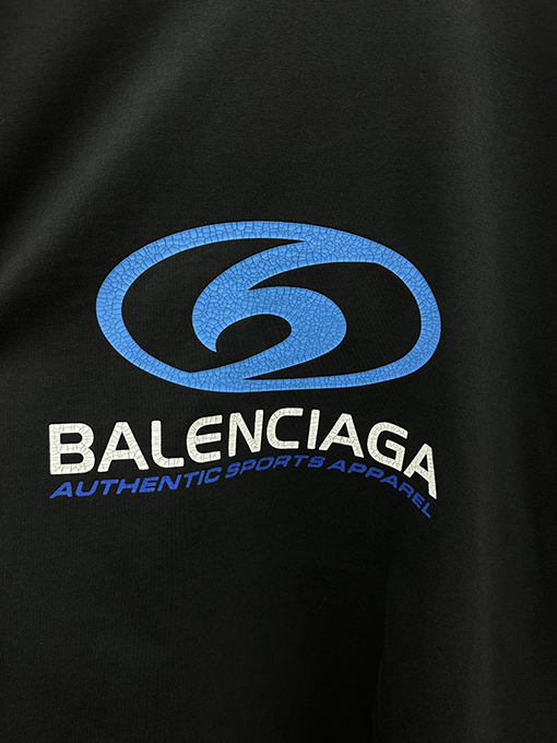 バレンシアガ 24SS BLcg サーフィン タートル クラックロゴ ロングスリーブシャツ
