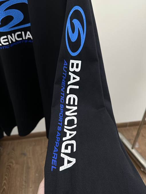 バレンシアガ 24SS BLcg サーフィン タートル クラックロゴ ロングスリーブシャツ