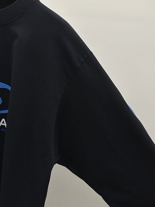 バレンシアガ 24SS BLcg サーフィン タートル クラックロゴ ロングスリーブシャツ
