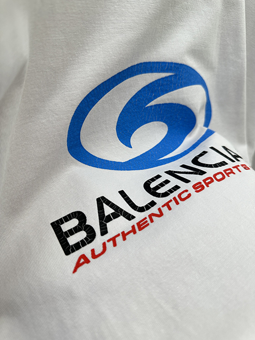 バレンシアガ 24SS BLcg サーフィン タートル クラックロゴ ロングスリーブシャツ