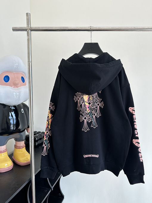 クロムハーツ 春の新しいデッドリードールギャルプリントジッパーパーカー