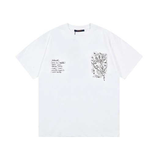 ルイヴィトン コットンカバーコットン半袖Tシャツ