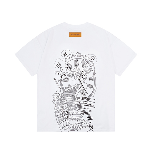ルイヴィトン コットンカバーコットン半袖Tシャツ