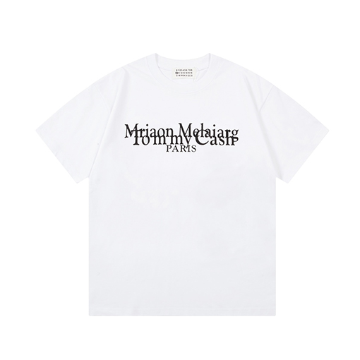 マルタンマルジェラ 男女兼用 ラウンドネック ショートスリーブ Tシャツ