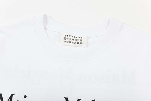 マルタンマルジェラ 男女兼用 ラウンドネック ショートスリーブ Tシャツ