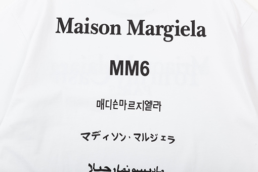 マルタンマルジェラ 男女兼用 ラウンドネック ショートスリーブ Tシャツ