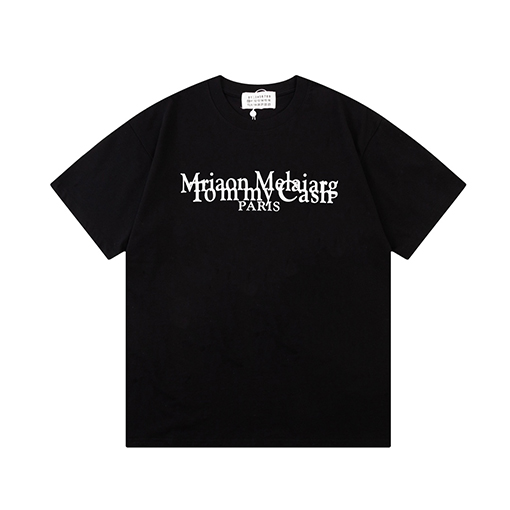 マルタンマルジェラ 男女兼用 ラウンドネック ショートスリーブ Tシャツ