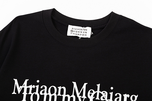 マルタンマルジェラ 男女兼用 ラウンドネック ショートスリーブ Tシャツ