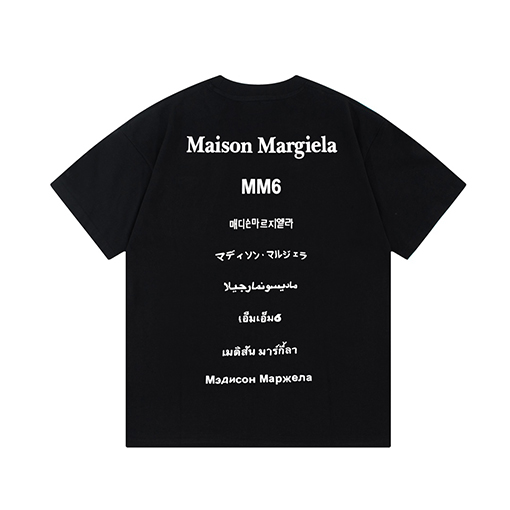 マルタンマルジェラ 男女兼用 ラウンドネック ショートスリーブ Tシャツ