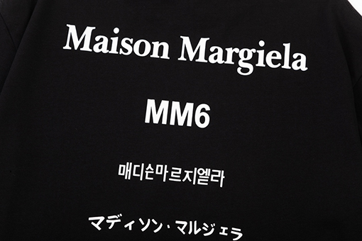マルタンマルジェラ 男女兼用 ラウンドネック ショートスリーブ Tシャツ