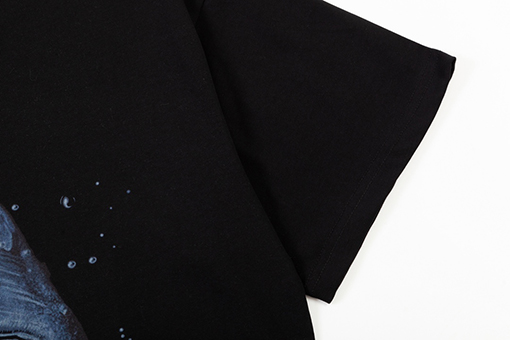 ジバンシイスーパーコピー インクジェットサメアルファベットロゴ 半袖tシャツ