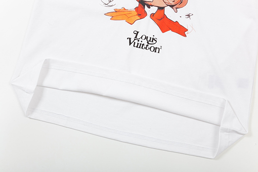 ルイヴィトン デジタルプリント ダックアルファベットロゴ半袖Tシャツ
