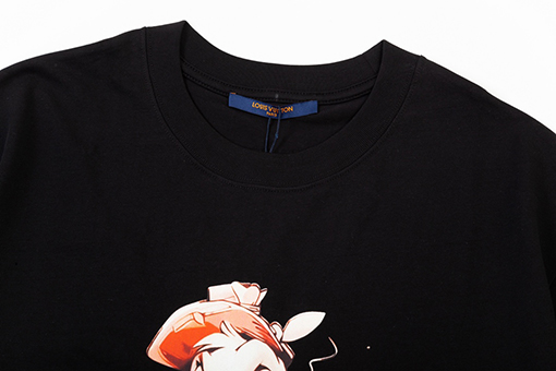 ルイヴィトン デジタルプリント ダックアルファベットロゴ半袖Tシャツ