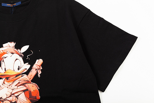 ルイヴィトン デジタルプリント ダックアルファベットロゴ半袖Tシャツ