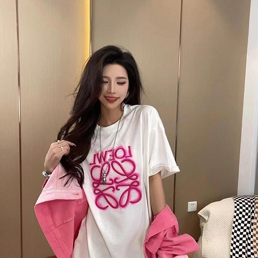 ロエベ  インクジェット文字ロゴ 半袖tシャツ