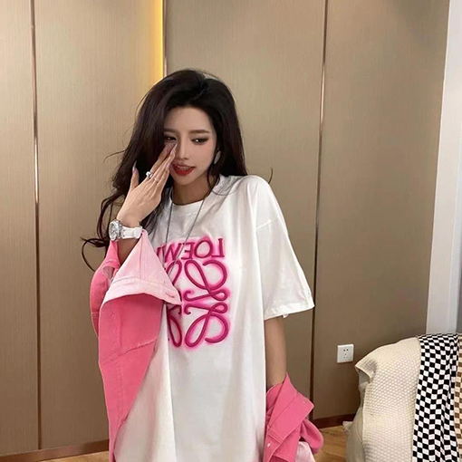 ロエベ  インクジェット文字ロゴ 半袖tシャツ