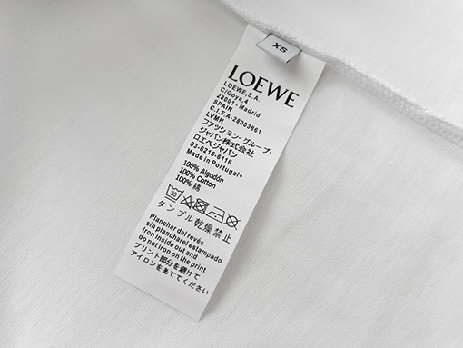 ロエベ  インクジェット文字ロゴ 半袖tシャツ
