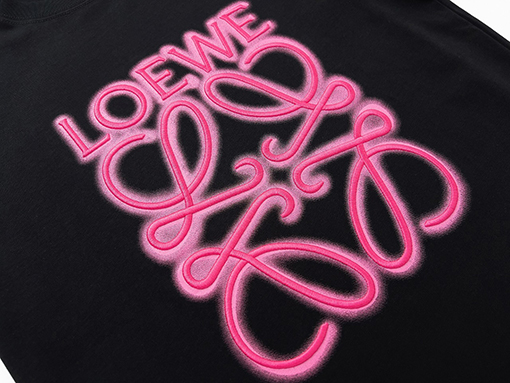 ロエベ  インクジェット文字ロゴ 半袖tシャツ