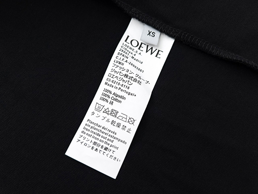 ロエベ  インクジェット文字ロゴ 半袖tシャツ