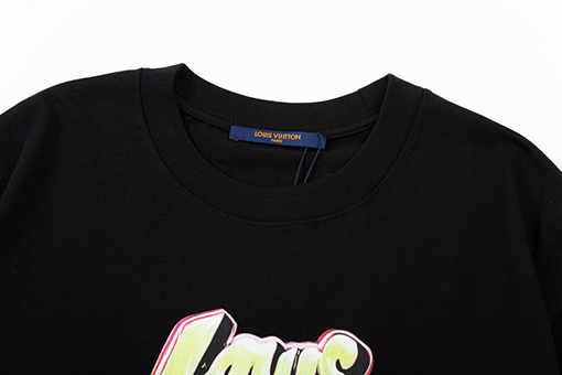 ルイヴィトン デジタルプリント熱いアルファベットロゴ半袖tシャツ