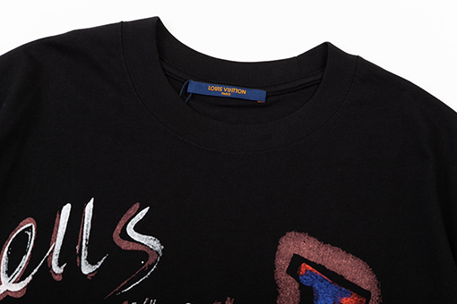 ルイヴィトン インクジェットアルファベットロゴカスタマイズ 半袖tシャツ