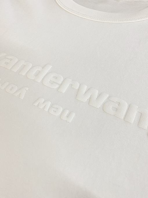 アレキサンダーワン  半袖 Tシャツ Alexander Wang 立体プリントロゴ 半袖
