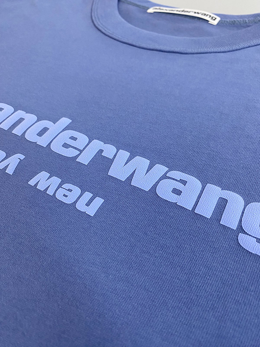 アレキサンダーワン  半袖 Tシャツ Alexander Wang 立体プリントロゴ 半袖