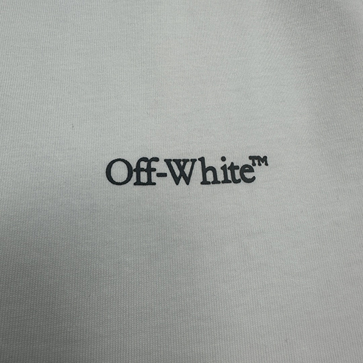 オフホワイトコピー カラーグラフィティ矢印プリント半袖Tシャツ