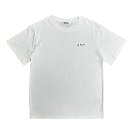 オフホワイトコピー カラーグラフィティ矢印プリント半袖Tシャツ