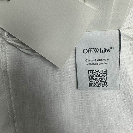 オフホワイトコピー カラーグラフィティ矢印プリント半袖Tシャツ