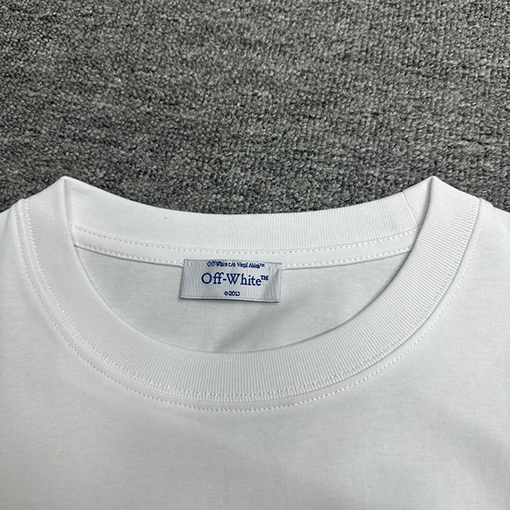 オフホワイトコピー カラーグラフィティ矢印プリント半袖Tシャツ