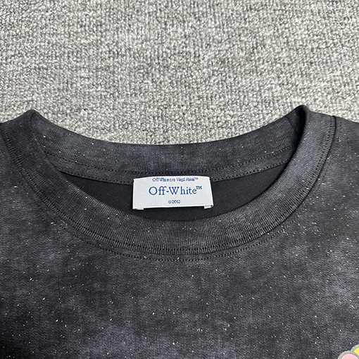 オフホワイトコピー ウォッシング スパングル デイジー 半袖 Tシャツ