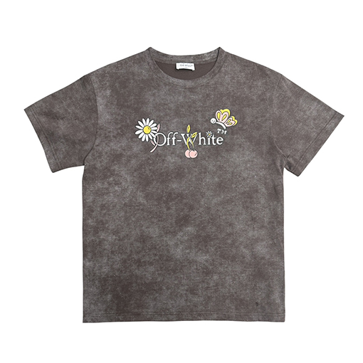 オフホワイトコピー ウォッシング スパングル デイジー 半袖 Tシャツ