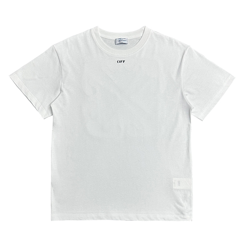 オフホワイトコピー 東京 店舗限定 プリント矢印ファブリック Tシャツ