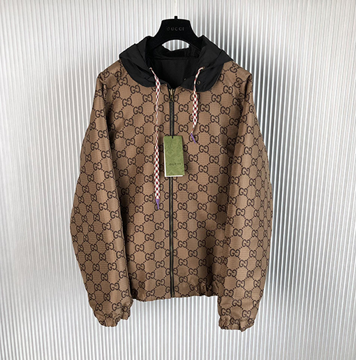 グッチ ダブル G 両面 リバーシブル フード ジャンパー コート