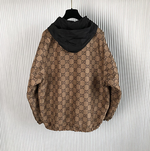 グッチ ダブル G 両面 リバーシブル フード ジャンパー コート