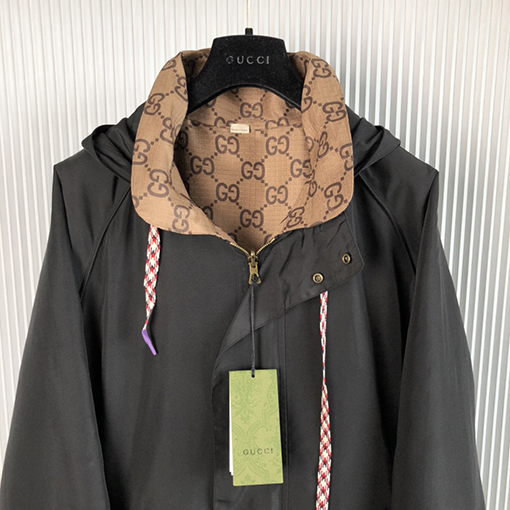 グッチ ダブル G 両面 リバーシブル フード ジャンパー コート