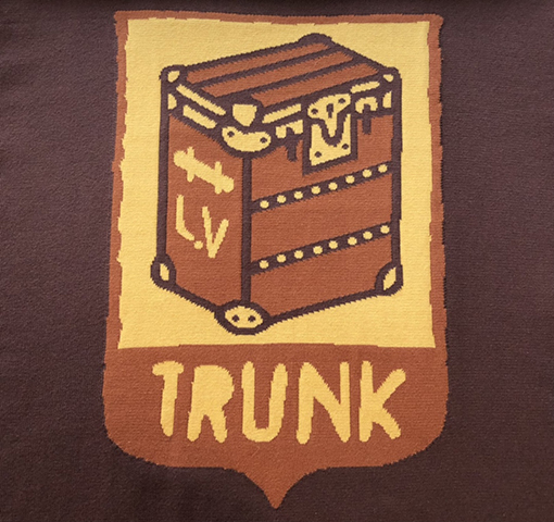 ルイヴィトン ニット 半袖Tシャツ Vuittonボックスパターン